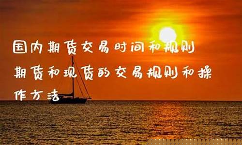 国内期货交易规则(国内期货交易时间和规则)_http://www.hanbangwangye.com_广期所_第1张